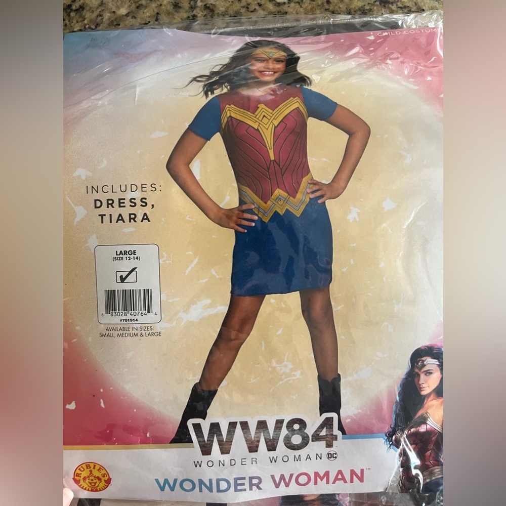 RUBIES New Girls Large (12-14) Wonder‎ Woman WW84 Halloween Dress Up Costume